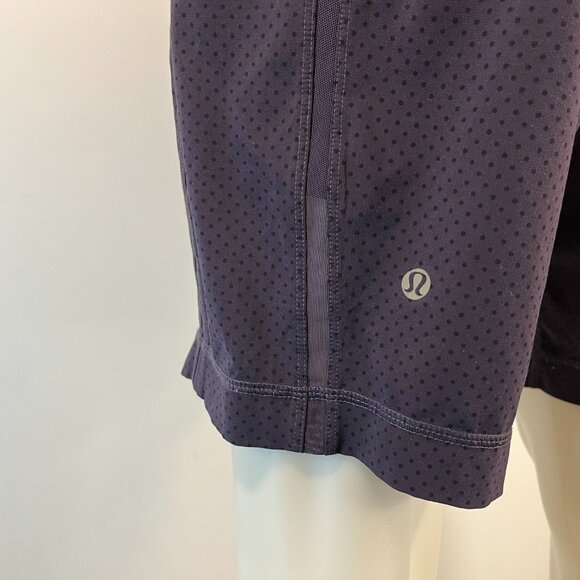 Lululemon Men's Run: Response Short Mini Polka Dot Purple Black - Size Medium - Picture 6 of 7